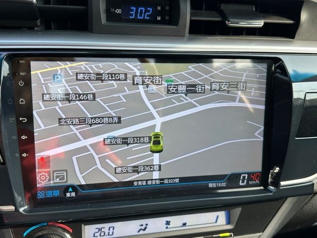 代步車好選擇的一台 ALTIS S版 免鑰匙/摸門~抬頭顯示器~雙環儀錶板~升級安卓機~360度環境  第11張相片