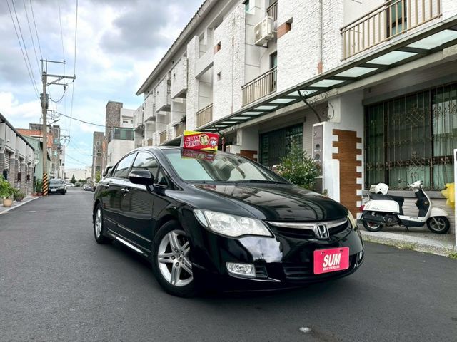 2008 Honda Civic 2.0 S 升級：前後大包/側裙/大尾翼 大螢幕安卓機/行車記錄器  第1張相片