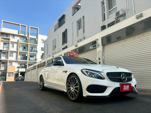 2016 C43 AMG 總代理 升級：發光旋轉高音/渦輪出風口/副駕飾板/柏林音響蓋/小鴨尾/360環景/盲點  第1張相片