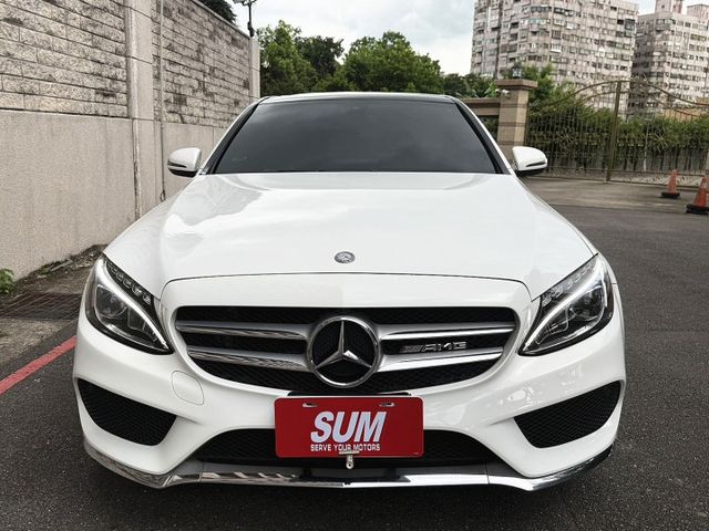 C300 AMG 4MATIC/★盲點★I~KEY★9安★19吋AMG圈★全景天窗★摸門★柏林之音★SPORT模式  第2張相片