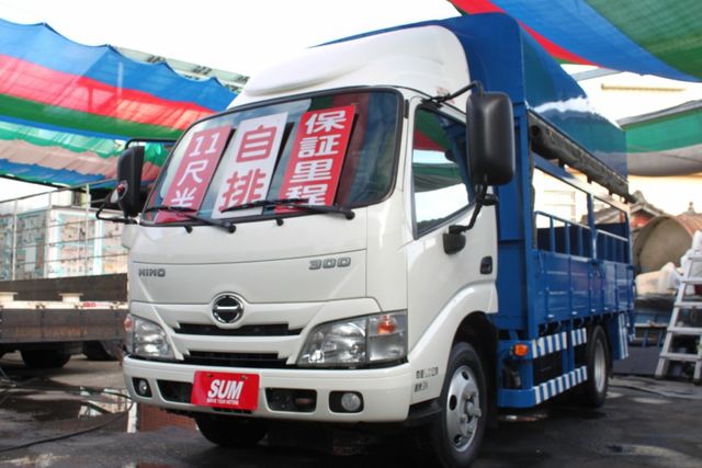 !!稀有自排 HINO11尺半 !!可認證可做五大保固 !!原版件 !!正五噸無限速 !!硬頂篷式配備尾門  第1張相片