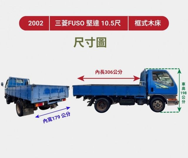 10.5尺 框式木床~超低里程~年均里程6600公里 柴油大扭力 商務運輸~超耐操生財工具首選  第17張相片