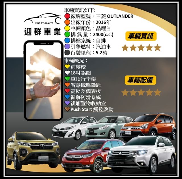 MITSUBISHI三菱 OUTLANDER  第19張相片