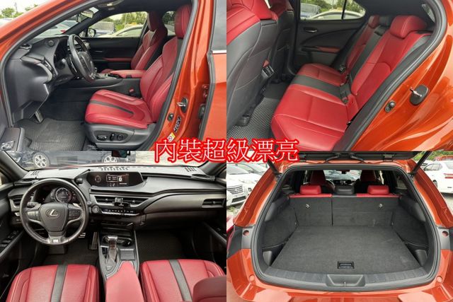 19年式LEXUS UX200 正F-SPORT 紅內裝 女用車  第10張相片