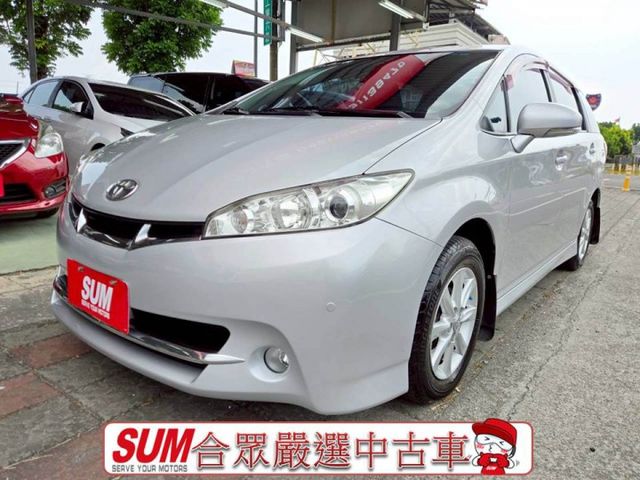 原鈑件 里程保證一年跑不到6千公里 認證美車 市場稀有 全新安卓影音 WISH╴E版正7人座  第1張相片