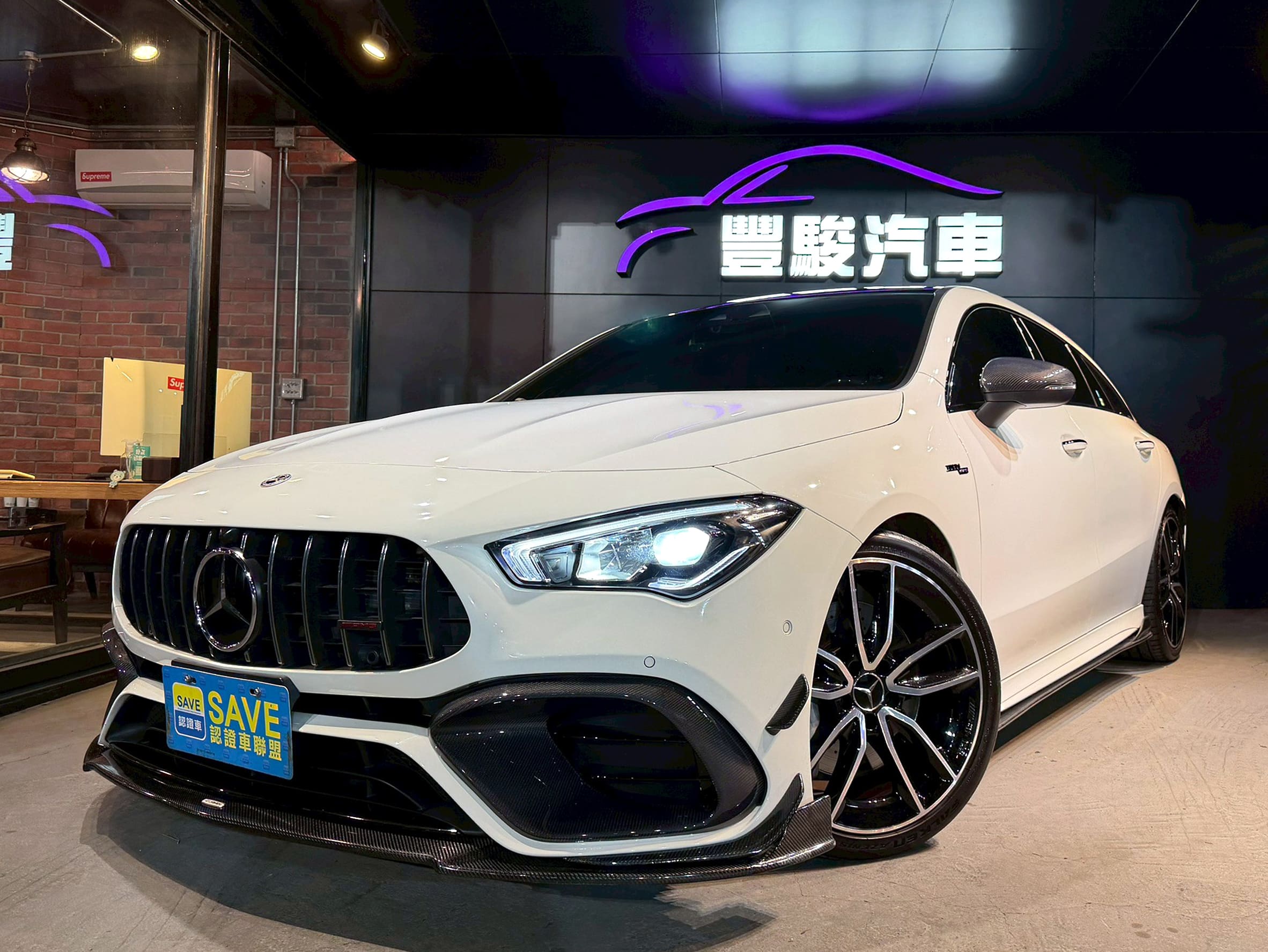 2021 M-Benz CLA200 Shooting Brake 【改裝升級】： 🔹全車45外觀 🔹中尾段閥門排氣管 , 連動U88旋鈕跑排🔹旋轉高音柏林  0938-920-586 周先生 LINE ID : 0938920586  第1張相片