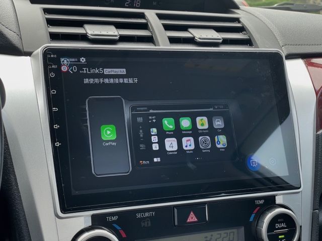 2013 Camry 2.0 跑22 安卓機 倒顯 CarPlay  第4張相片