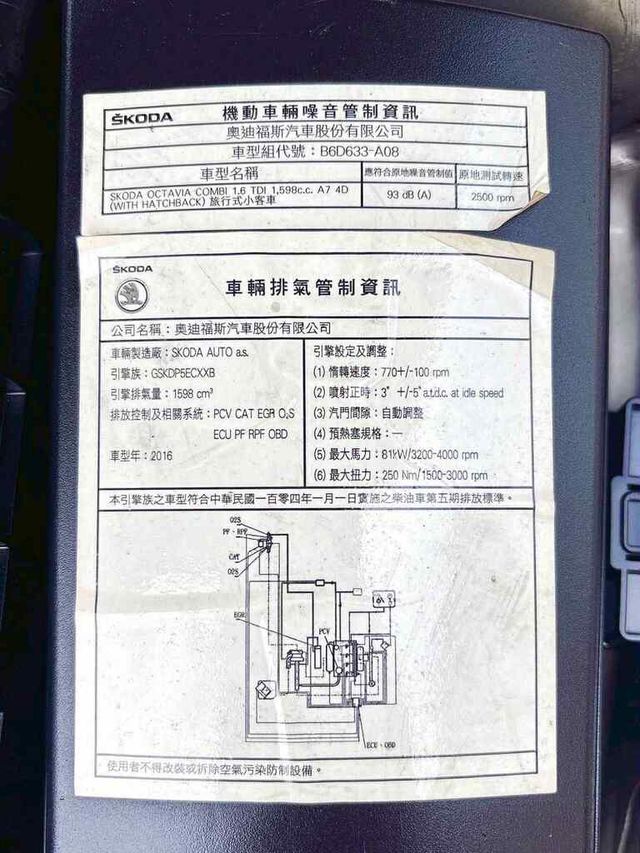 SKODA司科達 OCTAVIA COMBI  第19張相片