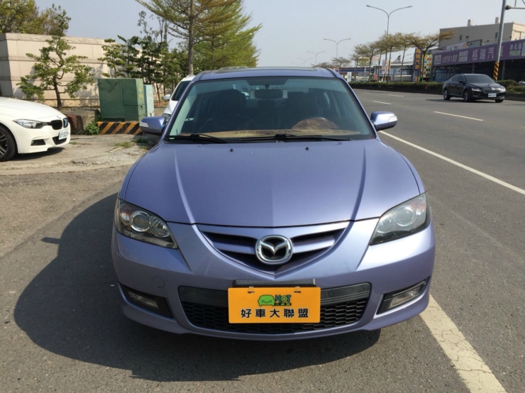 2007年 MAZDA 馬3 4門 2.0L 淺藍色 10年車里程僅跑6萬 僅有一台  第2張相片