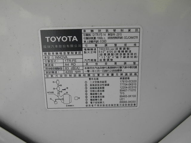 TOYOTA豐田 INNOVA  第10張相片