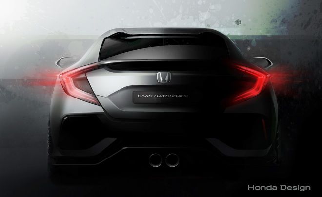 日內瓦車展全球首演  Honda Civic Hatchback Prototype草圖釋出