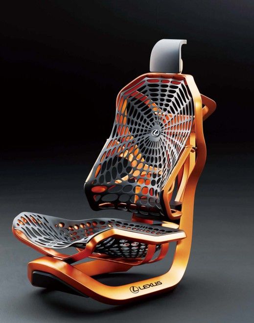 座椅重大突破Lexus Kinetic Seat Concept，概念座椅採用高剛性纖維