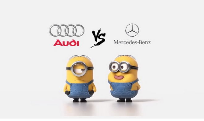 Mercedes-Benz vs. Audi 小小兵Style