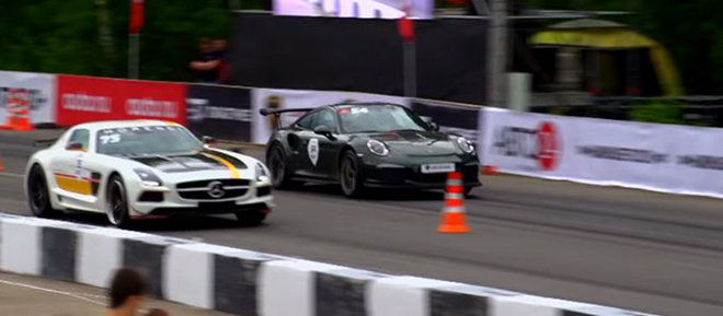 在直線加速賽中，別因為Porsche GT3 RS是原廠就小看它