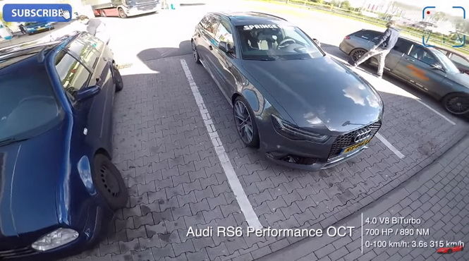 700匹Audi RS6 Performance 0-315km/h加速與最高極速展現