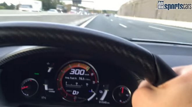 Honda NSX 德國Autobahn極速狂飇309km/h！