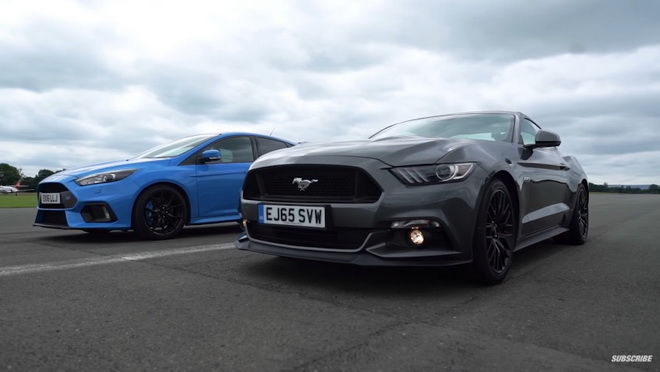 同根之爭　Focus RS vs. Mustang GT直線加速對決