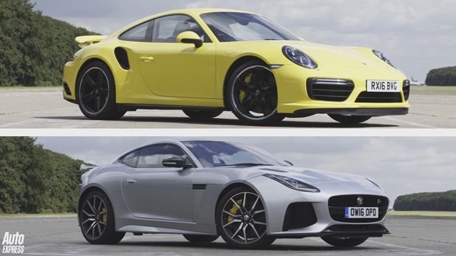[影片]直線誰能拔得頭銜　 Jaguar F-Type SVR vs Porsche 911 Turbo