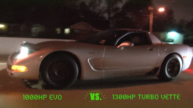 千匹美日怪獸對決　1000ho EVO vs. 1300hp C5 Corvette