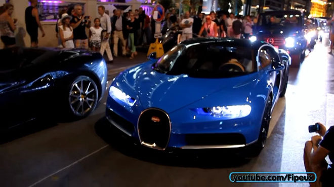 [影片]豬王Bugatti Chiron現身法國坎城　成全場注目焦點