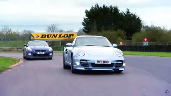 [影片]百戰不膩的日德對決　Nissan GTR vs Porsche 911 Turbo S