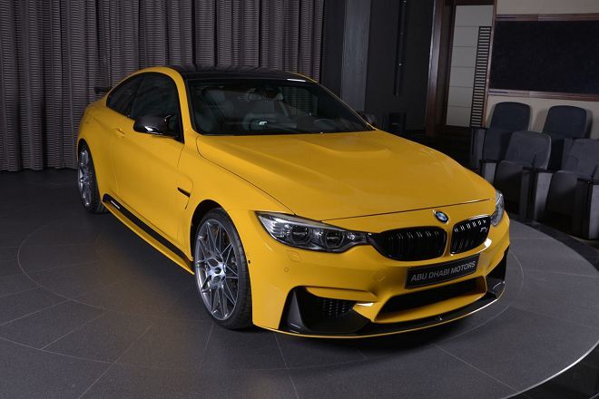 Speed Yellow的BMW M4，看起來令人眼睛為之一亮呢