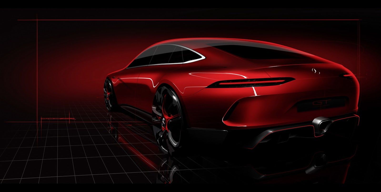 誘人美臀照露出 Mercedes-AMG GT Concept 四門轎跑 本週日內瓦車展粉墨登場