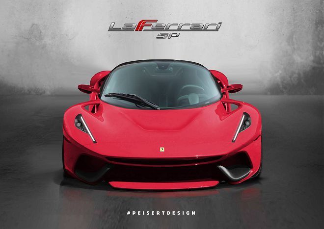 Ferrari專利文件上的神祕新超跑在添上顏色之後變得好看多了！