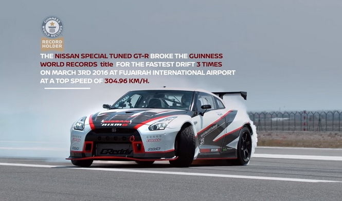 橫著走 我最快　Nissan GT-R Nismo創造漂移速度最快金氏世界紀錄