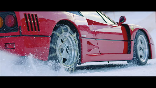 [影片] 「A Day In The Life」 來看看Ferrari F40滿載後於雪地上甩尾狂飆吧