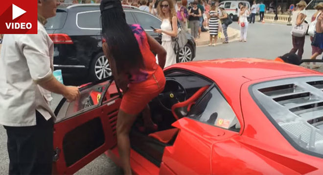 穿著「窄裙」、「高跟鞋」沒問題 ! 一名女人打扮如此駕駛Ferrari F40