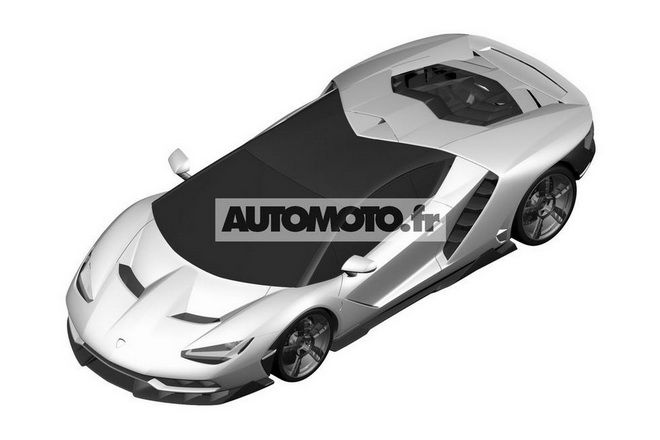 Lamborghini Centenario LP770-4專利圖曝光 看起來像來自未來