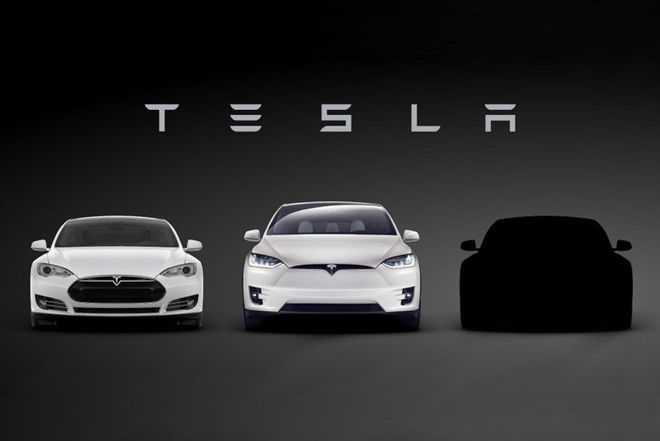Tesla Model 3預告圖發布! 將在3月31號現身