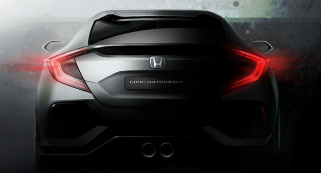Honda釋出10代歐規Civic車尾預覽概念圖