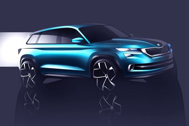 Skoda又出招，發布VisionS concept 概念圖，將在日內瓦車展亮相