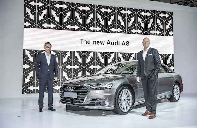 Audi以前衛科技 打造車壇世代經典傳奇  全新Audi A8於世界新車大展正式亮相 揭開人類的第25小時序幕！