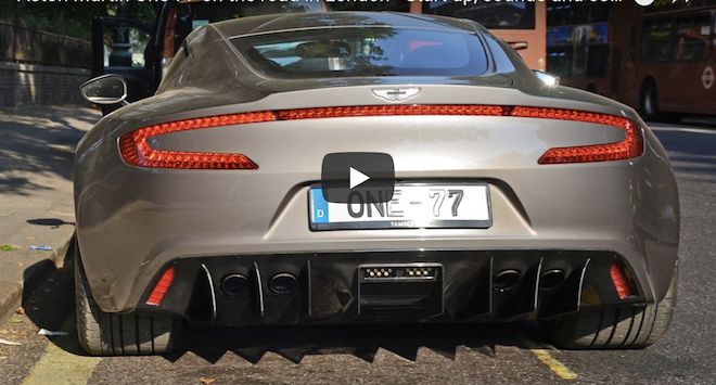 「7.0L V12引擎」的聲浪試過沒？看看這輛極罕 Aston Martin One:77如何爆破！