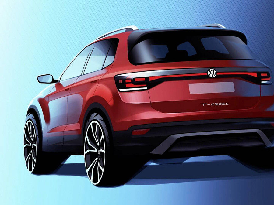 2019 Volkswagen T-Cross首次公布部分設計元素！