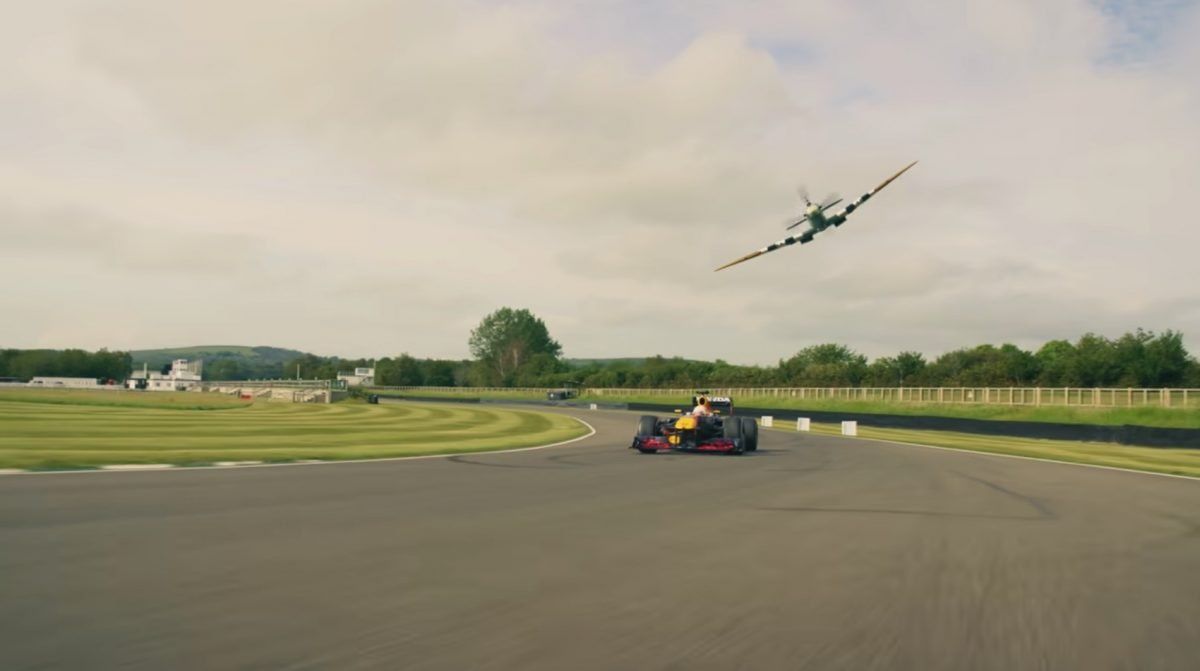 紅牛著名2011年F1 賽車Red Bull RB7力拚80年老飛機， 有機會嗎？