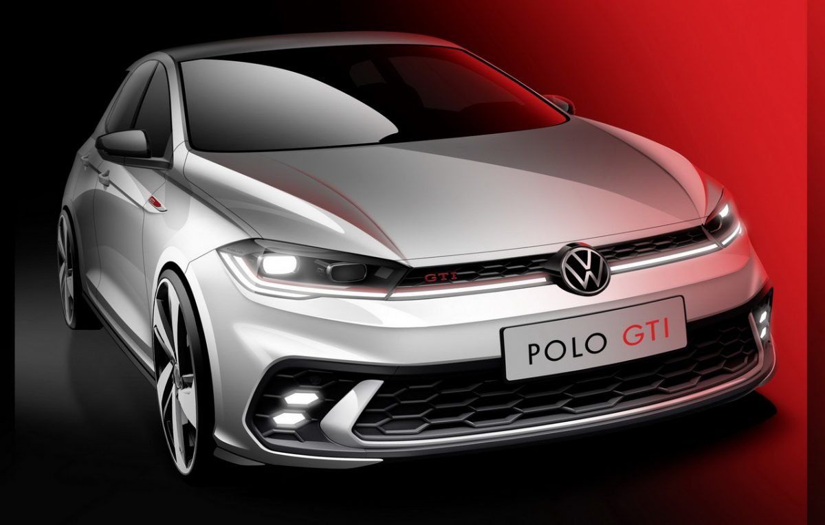 VW釋出小改款Polo GTI設計草圖 新車準備在6月進行全球首映