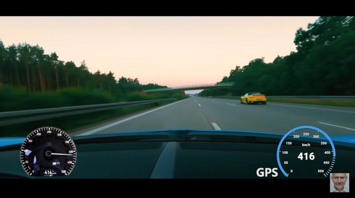 在德國無限速高速公路開Bugatti Chiron飆到417 km /h的那個男人，讓德國政府不爽了！