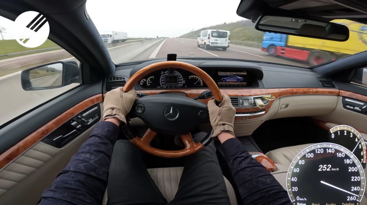 14歲的M-Benz W221 S600 V12 挑戰德國無限速公路，重點不是速度。