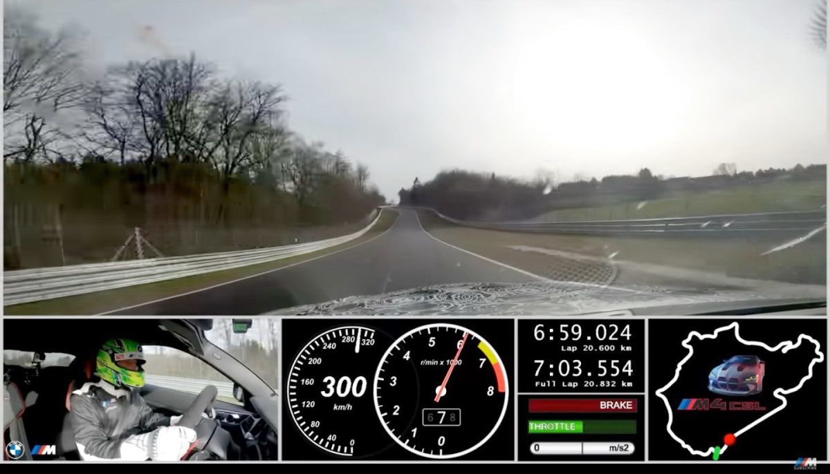 比M4 GTS還快 M4 CSL創造BMW在Nurburgring北環賽道單圈最速記錄 [影片]