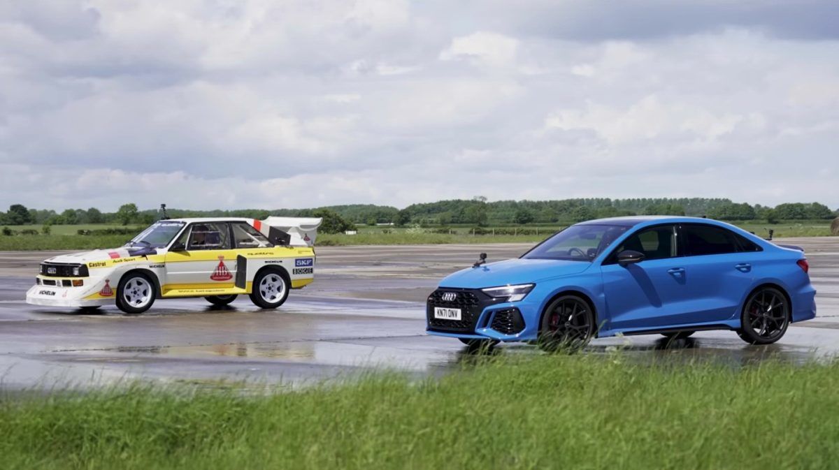 擁有最新造車技術的Audi RS3在性能上有辦法與傳奇的Sport Quattro S1相提並論嗎？？？[影片]