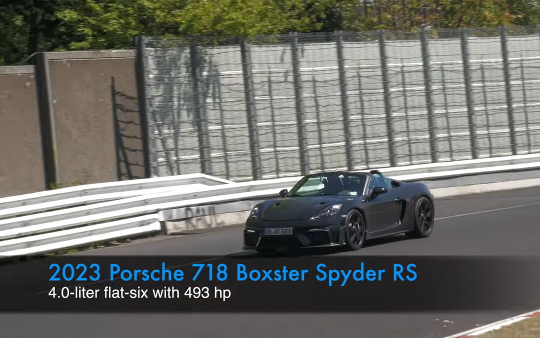 Porsche 718 Boxster Spyder RS在Nurburgring北環上飛馳 排氣聲浪悅耳動聽 [影片]