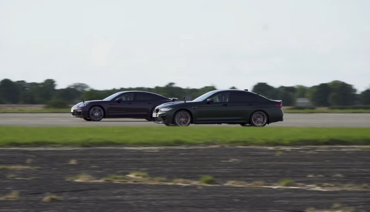 德國高性能豪華四門房車加速賽 BMW M5 CS vs. Porsche Panamera Turbo S 勢均力敵之戰 [影片]