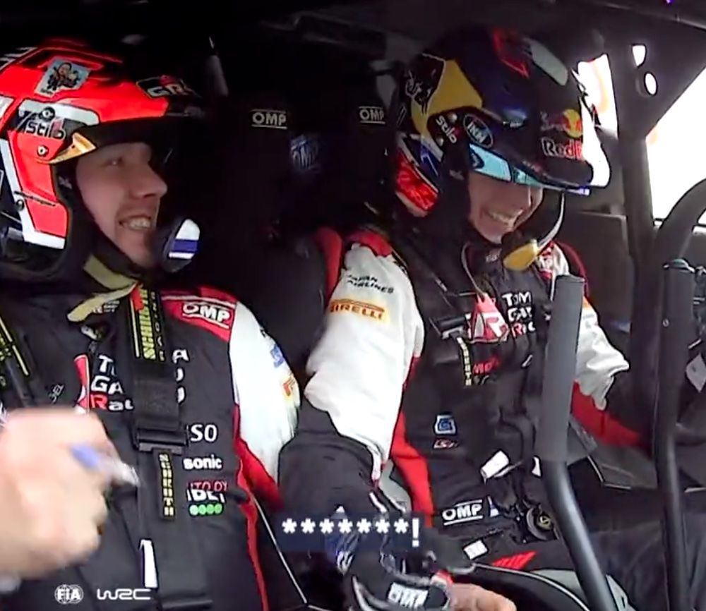 得到生涯的第一個WRC 世界冠軍的那個霎那，Kalle Rovanperä 反應是什麼？
