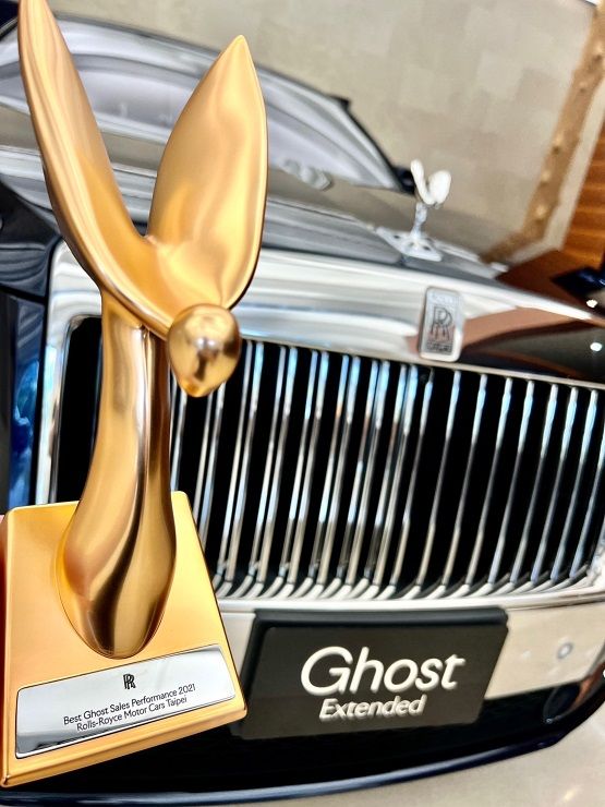 勞斯萊斯汽車台灣總代理 榮獲2021年度大中華區 GHOST 車款最佳銷售殊榮