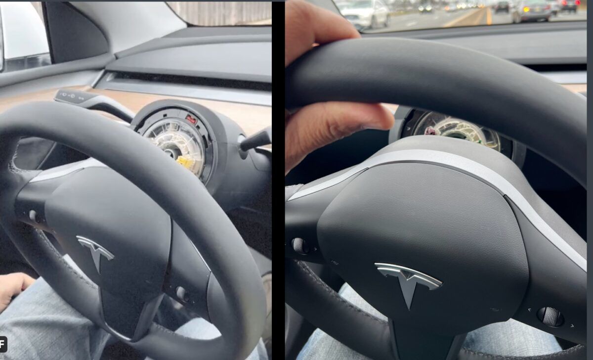 才剛交了一輛全新Tesla Model Y沒幾天，興高采烈開上高速公路，然後方向盤就掉了！