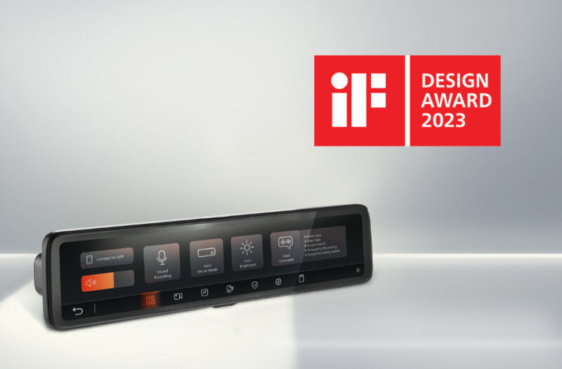 神達數位旗下電子後視鏡型行車記錄器  Mio MiVue R850D榮獲 2023 年 iF 設計獎！